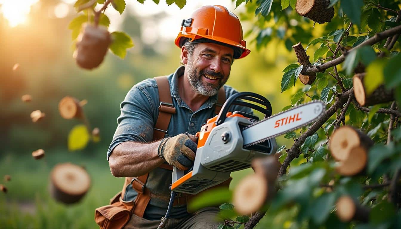 Illustration: Les avantages concrets de la scie électrique Stihl pour tous les jardiniers