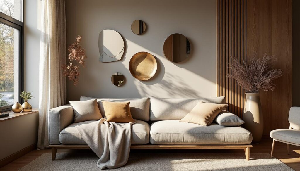 Décoration murale dorée : élégance et chaleur pour votre intérieur