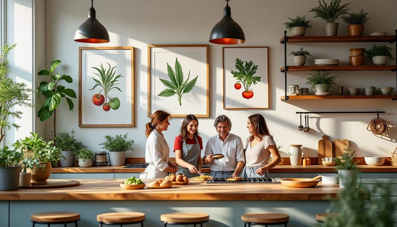 Illustration: Pourquoi la décoration murale est-elle essentielle dans une cuisine moderne ?