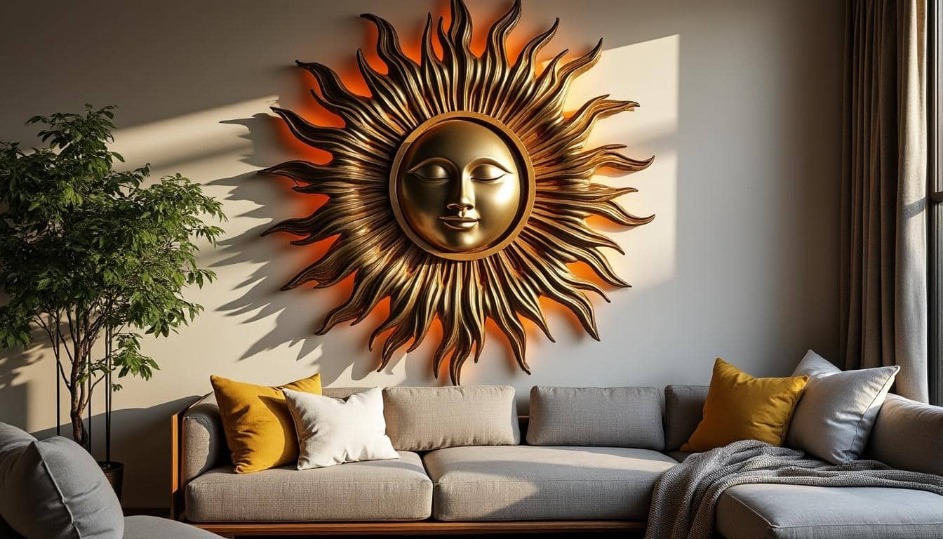 Décoration murale du soleil : illuminez et réchauffez votre intérieur