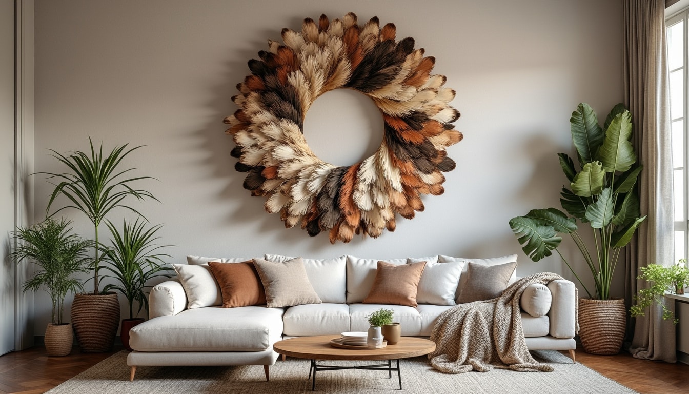 Illustration: Comprendre la décoration murale à base de plumes : définition et particularités