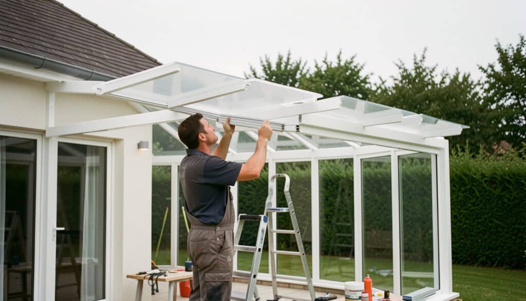 Remplacer le toit d’une véranda en polycarbonate